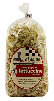 Al Dente - Pasta - Fettuccine - 3Pepper - Case of 6 - 12 oz