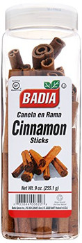 Badia Spices - Cinnamon - Sticks - Case of 6 - 9 oz. Badia Spices - Cinnamon - Sticks - Case of 6 - 9 oz.