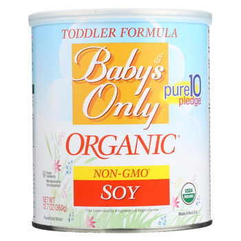 Baby's Only Organic Soy Iron Fortified Toddler Formula - Soy Formula - Case of 6 - 12.7 oz.