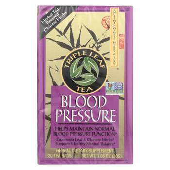 Triple Leaf Tea Blood Pressure - 20 Tea Bags - Case of 6 Triple Leaf Tea Blood Pressure - 20 Tea Bags - Case of 6