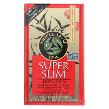 Triple Leaf Tea Super Slimming Herbal Tea - 20 Tea Bags - Case of 6