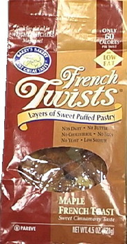 Barry's Bakery - French Twist - Maple French Toast - Case of 12 - 4.5 oz.
