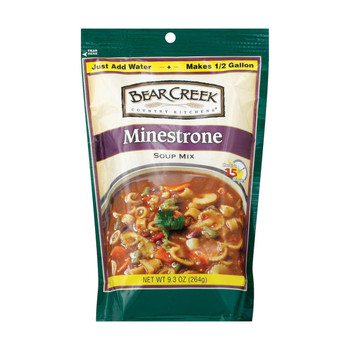 Bear Creek Minestrone Soup Mix - Case of 6 - 9.3 oz