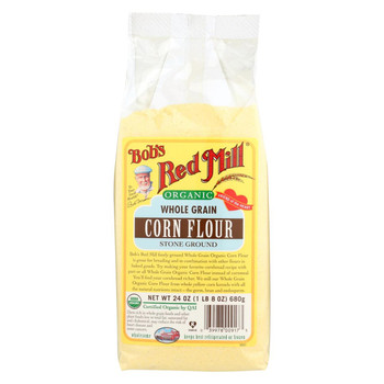 Bob's Red Mill - Organic Corn Flour - 24 oz - Case of 4 Bob's Red Mill - Organic Corn Flour - 24 oz - Case of 4