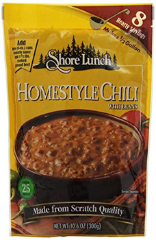 Shore Lunch Soup Mix - Chili with Bean - Case of 6 - 10.6 oz