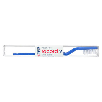 Fuchs Adult Soft Record V Nylon Bristle Toothbrush - 1 Toothbrush - Case of 10