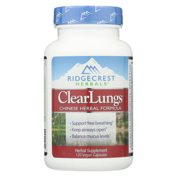 RidgeCrest Herbals ClearLungs - 120 Vegetarian Capsules