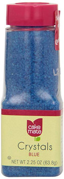 Cake Mate - Decorating Decors - Crystals - Blue - 2.25 oz - Case of 6