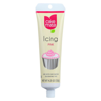 Cake Mate - Decorating Icing - Pink - 4.25 oz - Case of 6