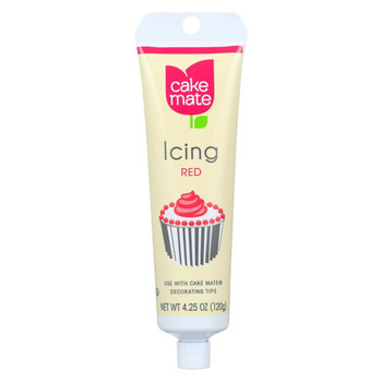 Cake Mate - Decorating Icing - Red - 4.25 oz - Case of 6 Cake Mate - Decorating Icing - Red - 4.25 oz - Case of 6