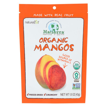 Natierra Freeze Dried - Mangos - Case of 12 - 1.5 oz. Natierra Freeze Dried - Mangos - Case of 12 - 1.5 oz.