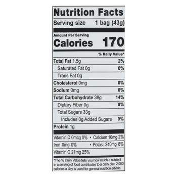 Natierra Freeze Dried - Mangos - Case of 12 - 1.5 oz. Natierra Freeze Dried - Mangos - Case of 12 - 1.5 oz.