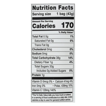 Natierra Freeze Dried - Pineapples - Case of 12 - 1.5 oz. Natierra Freeze Dried - Pineapples - Case of 12 - 1.5 oz.