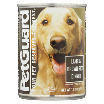 Petguard Dog Food - Lamb and Brown Rice Dinner - Case of 12 - 13.2 oz. Petguard Dog Food - Lamb and Brown Rice Dinner - Case of 12 - 13.2 oz.