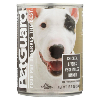 Petguard Dog Foods - Liver, Vegetable and Wheat Germ - Case of 12 - 13.2 oz.