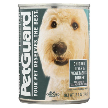 Petguard Dog Foods - Liver Vegetable and Wheat Germ Dinner - Case of 12 - 13.2 oz.
