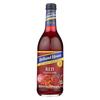 Holland House Holland House Red Cooking Wine - Red - Case of 12 - 16 Fl oz. Holland House Holland House Red Cooking Wine - Red - Case of 12 - 16 Fl oz.