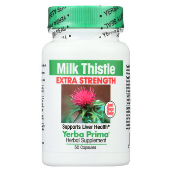 Yerba Prima Milk Thistle Extra Strength - 50 Capsules