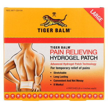 Tiger Balm Pain Relieving Large Patches - Case of 6 - 4 Pack Tiger Balm Pain Relieving Large Patches - Case of 6 - 4 Pack