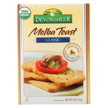 Devonsheer - Organic Classic Melba Toast - Case of 12 - 5 oz.