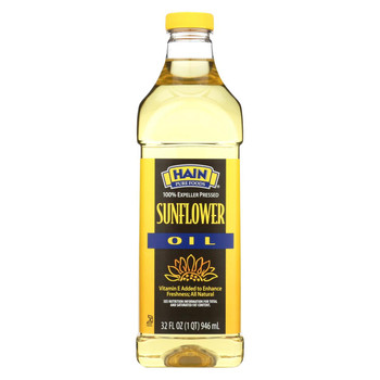 Hain Oil - Sunflower - Case of 12 - 32 fl oz.