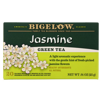 Bigelow Tea Green Tea - Jasmine - Case of 6 - 20 BAG Bigelow Tea Green Tea - Jasmine - Case of 6 - 20 BAG