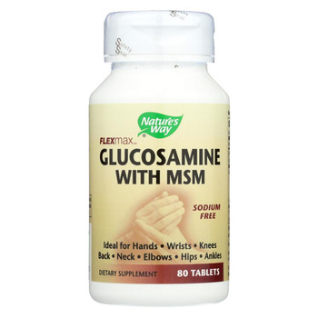 Nature's Way - FlexMax Glucosamine with MSM - 80 Tablets Nature's Way - FlexMax Glucosamine with MSM - 80 Tablets