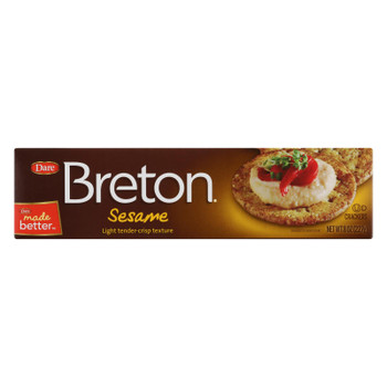 Breton/Dare - Crackers - Sesame - Case of 12 - 8 oz.