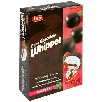 Dare Whippet Pure Chocolate - Raspberry - Case of 12 - 8.8 oz.