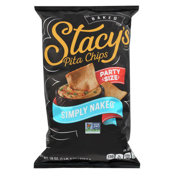 Stacy's Pita Chips Simply Naked Pita Chips - Case of 6 - 18 oz.