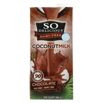 So Delicious Coconut Milk Beverage - Chocolate - Case of 12 - 32 Fl oz.