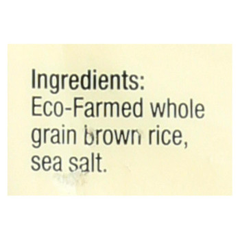 Lundberg Family Farms Brown Rice Cake - Lightly Salted - Case of 12 - 8.5 oz. Lundberg Family Farms Brown Rice Cake - Lightly Salted - Case of 12 - 8.5 oz.