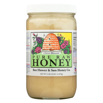 Bee Flower and Sun Honey - Clover Blossom - Case of 12 - 44 oz.