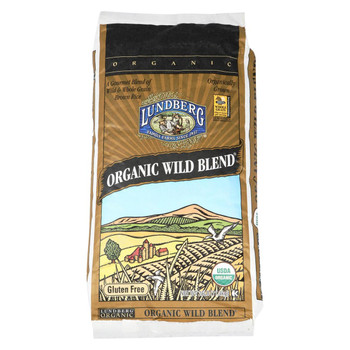 Lundberg Family Farms Organic Wild Blend Gourmet Brown Rice - Single Bulk Item - 25LB