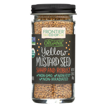 Frontier Herb Mustard Seed - Organic - Whole - Yellow - 3.05 oz