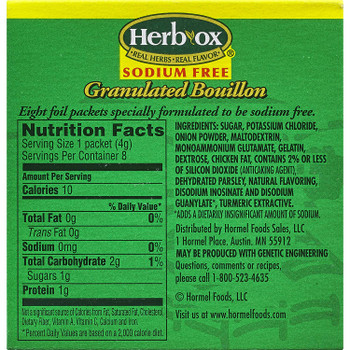 Herb-Ox Boullion - Chicken - Low Sodium - Case of 12 - 8 count