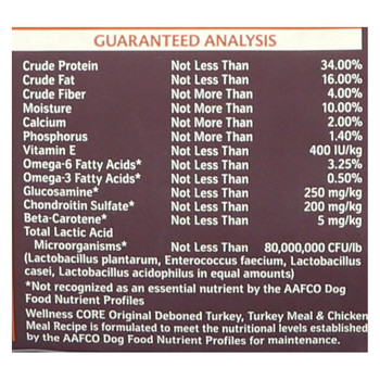 Wellness Dog Food - CORE Dry Formula Original - 12 lb. Wellness Dog Food - CORE Dry Formula Original - 12 lb.