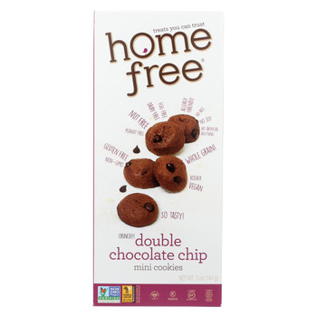 Homefree - Gluten Free Mini Cookies - Double Chocolate Chip - Case of 6 - 5 oz. Homefree - Gluten Free Mini Cookies - Double Chocolate Chip - Case of 6 - 5 oz.