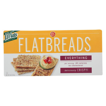 JJ Flats - Flatbread - Everything - Case of 12 - 5 oz.