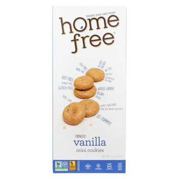 Homefree - Gluten Free Mini Cookies - Vanilla - Case of 6 - 5 oz. Homefree - Gluten Free Mini Cookies - Vanilla - Case of 6 - 5 oz.