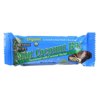 Coconut Secret Bar - Mint Coconut - Case of 12 - 1.75 oz. Coconut Secret Bar - Mint Coconut - Case of 12 - 1.75 oz.