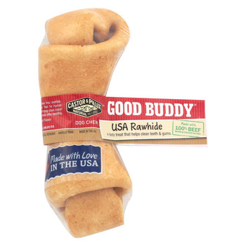 Castor and Pollux Good Buddy Rawhide Bone Dog Treat - Case of 24