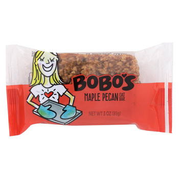 Bobo's Oat Bars - All Natural - Gluten Free - Maple Pecan - 3 oz Bars - Case of 12