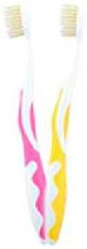 Mouth Watchers Antibacterial Youth Toothbrush Display Case - Yellow and Pink - Case of 20 Mouth Watchers Antibacterial Youth Toothbrush Display Case - Yellow and Pink - Case of 20