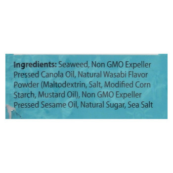 Sea's Gift Roasted Wasabi Korean Seaweed Snack - Case of 24 - .17 oz