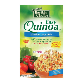 Nature's Earthly Choice Easy Quinoa - Garlic and Herb - Case of 6 - 4.8 oz.