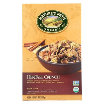 Nature's Path Organic Heritage Crunch Cereal - Case of 12 - 14 oz.