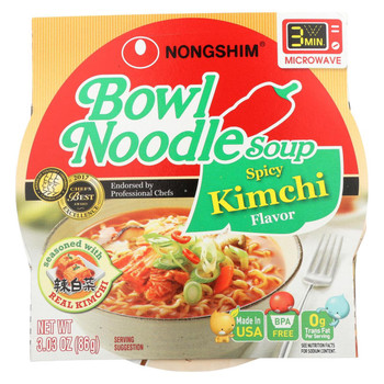 Nong Shim Spicy Noodle Soup - Kimchi - 3.03 oz.