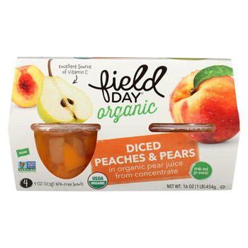 Field Day - Peaches&pears Og2 Dice Cp - CS of 6-4/4 OZ Field Day - Peaches&pears Og2 Dice Cp - CS of 6-4/4 OZ