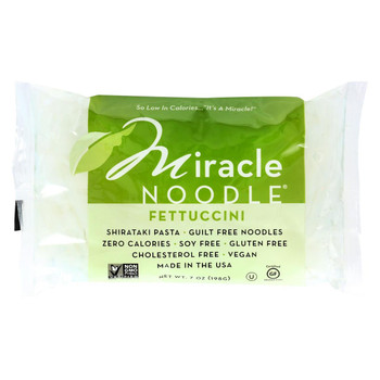 Miracle Noodle Pasta - Shirataki - Miracle Noodle - Fettuccini - 7 oz - case of 6